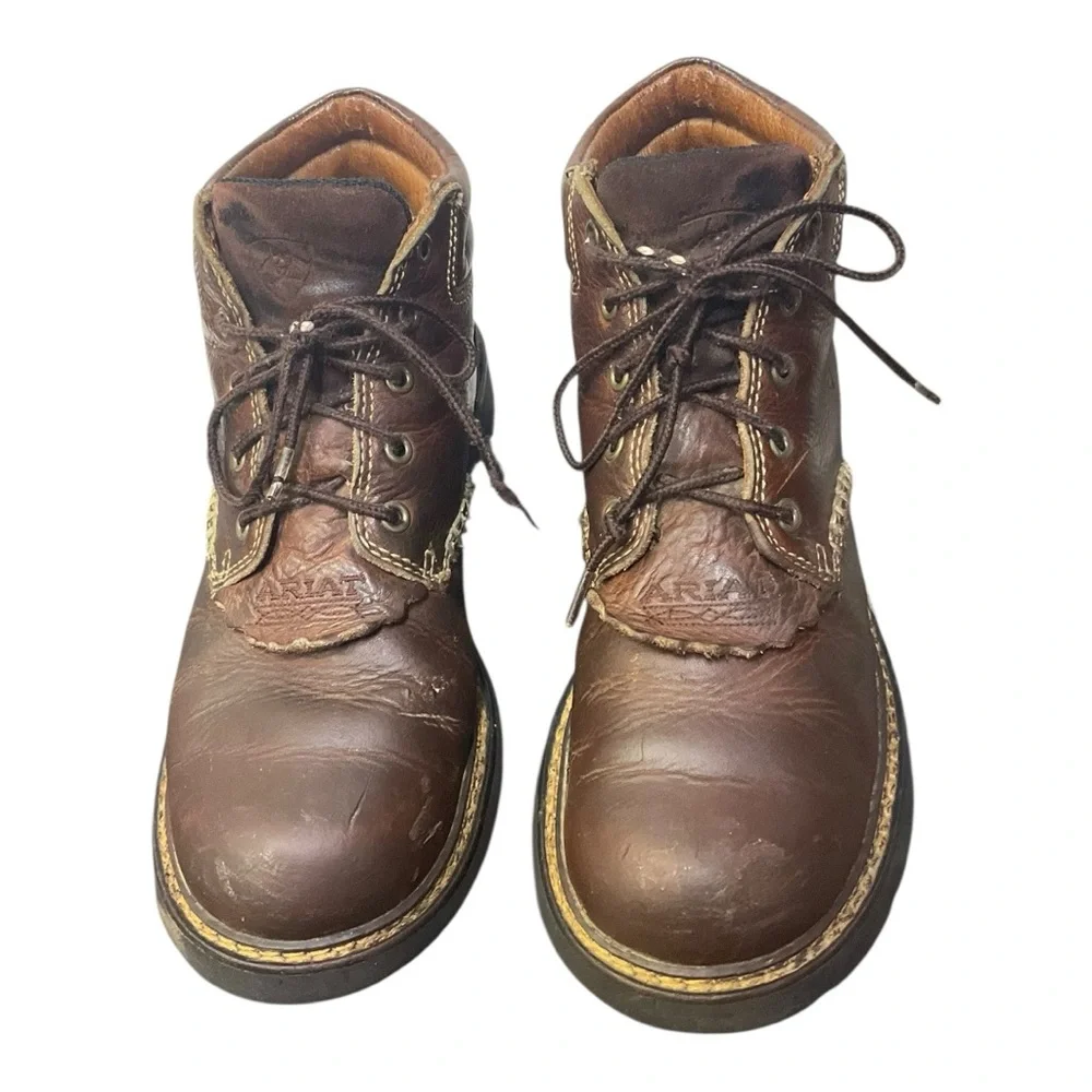 🥾 Ariat‎ Women’s Leather Work Boots | Distressed Brown | Size 7B